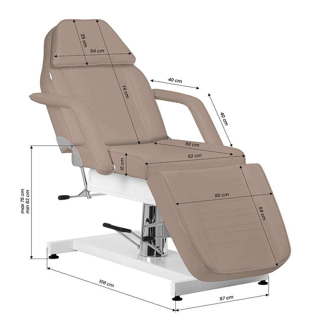 Sillón de tratamiento hidráulico Sillon v2 210 Marrón - imagen 18