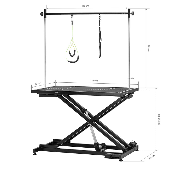 Mesa de Peluquería Canina Eléctrica P4W 1 Negro - imagen 15