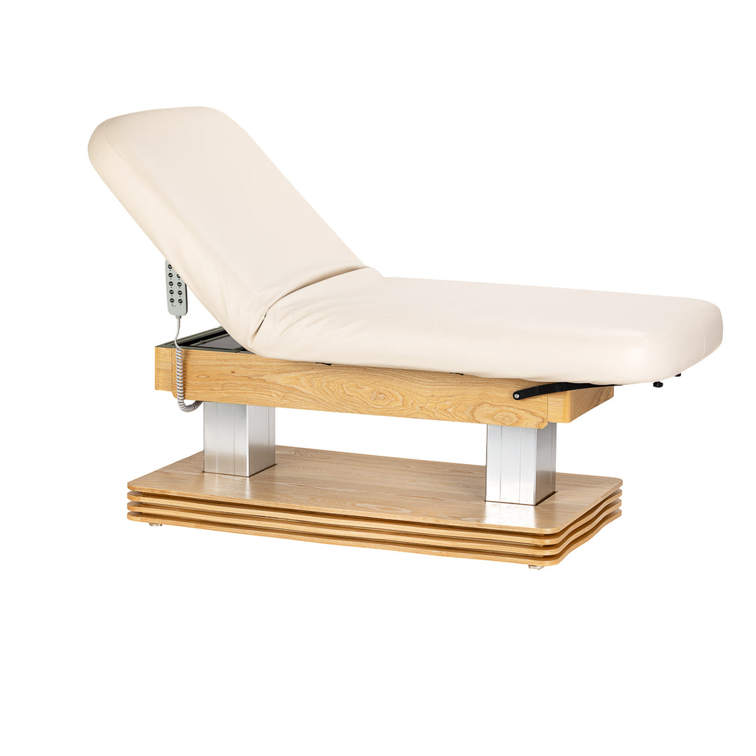 Camilla de masaje eléctrica Sillon Comfort Crema-Marrón claro - imagen 2