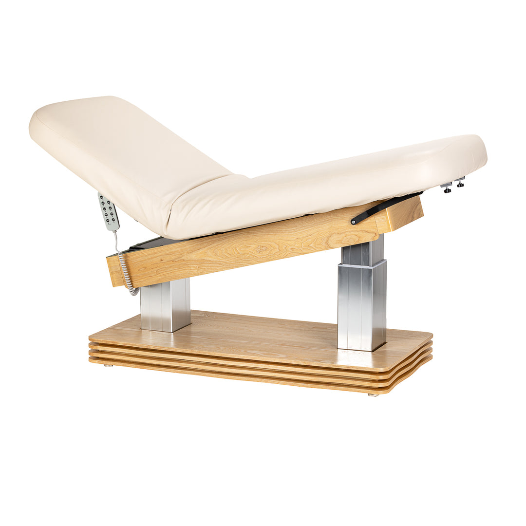 Camilla de masaje eléctrica Sillon Comfort Crema-Marrón claro - imagen 3
