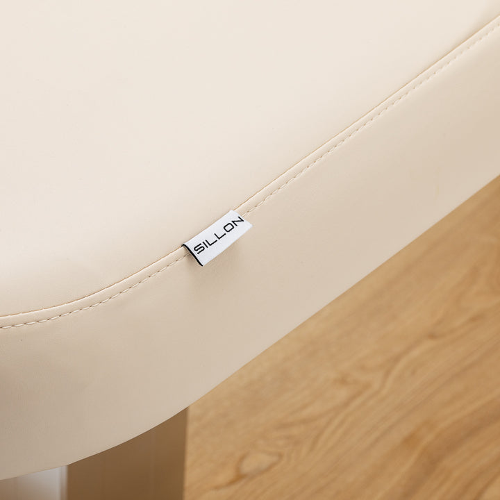 Camilla de masaje eléctrica Sillon Comfort Crema-Marrón claro - imagen 16