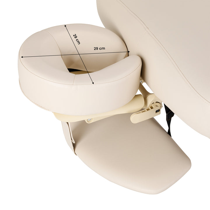 Camilla de masaje eléctrica Sillon Comfort Crema-Marrón claro - imagen 22