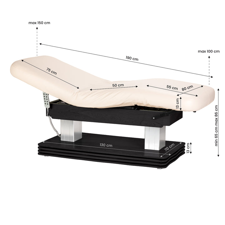 Camilla de masaje eléctrica Sillon Comfort Crema-Negro - imagen 18