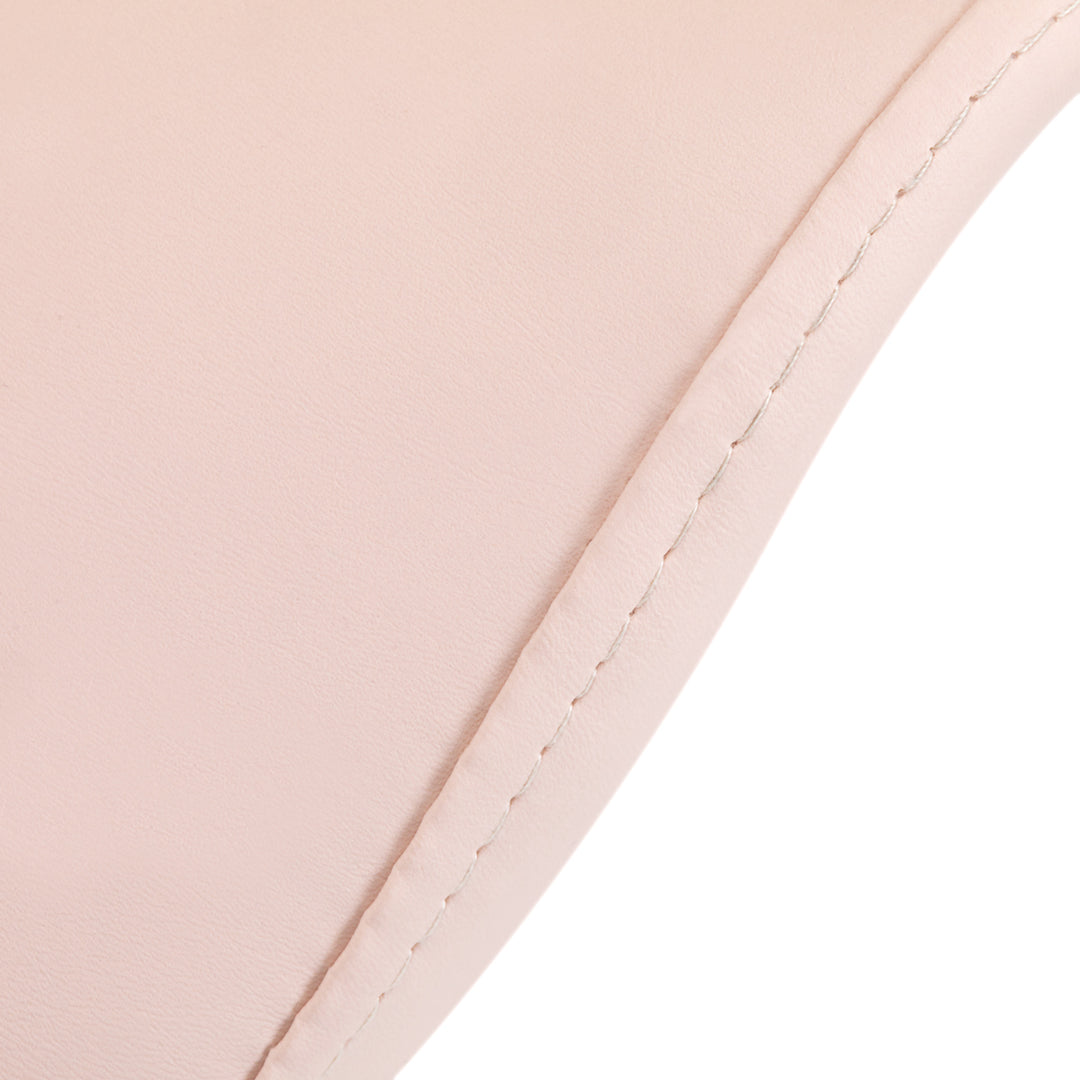 Taburete Ergonómico con Ruedas y Respaldo 6001 Rosa - imagen 6