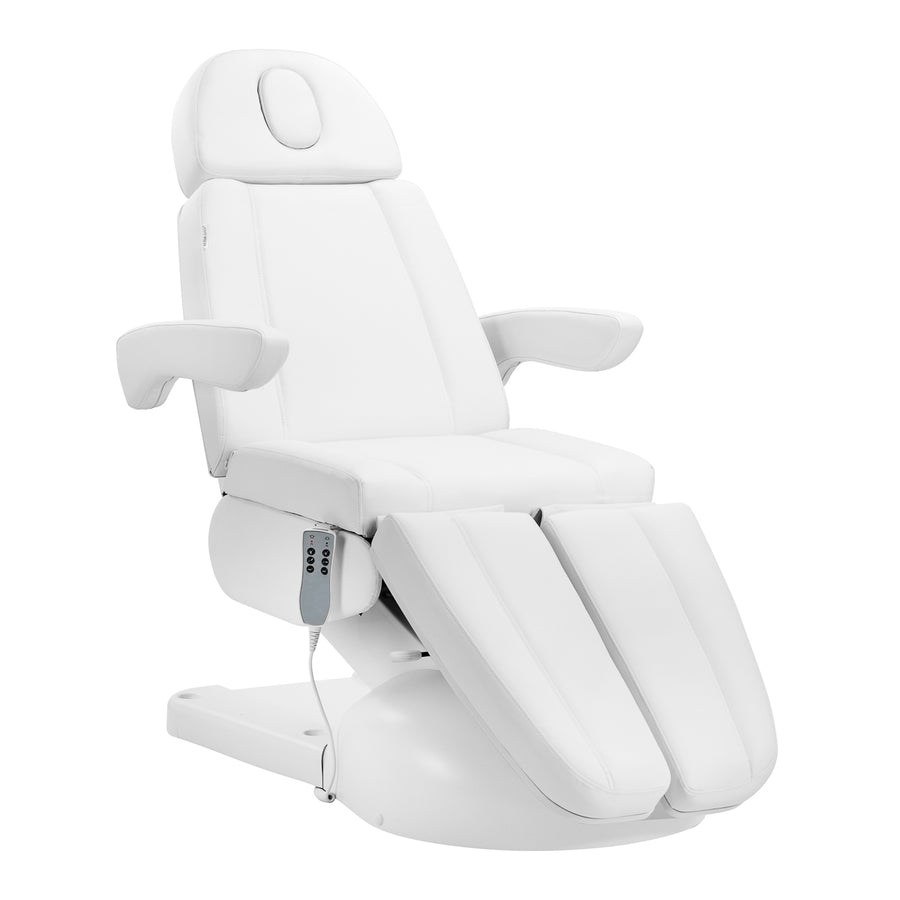 Sillón de tratamiento eléctrico Azzurro Lux Pedi 3 motores Blanco