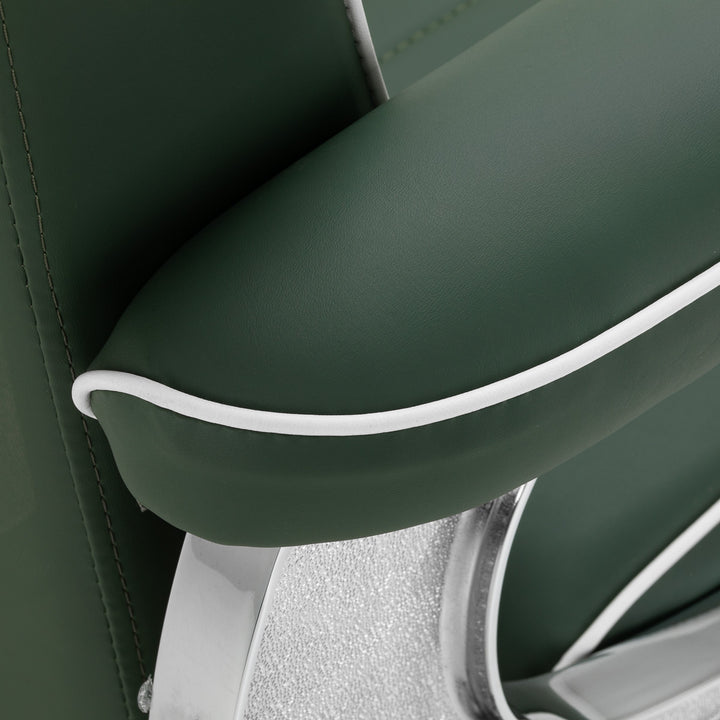 Sillón de Barberia Gabbiano Visionerio Verde - imagen 7