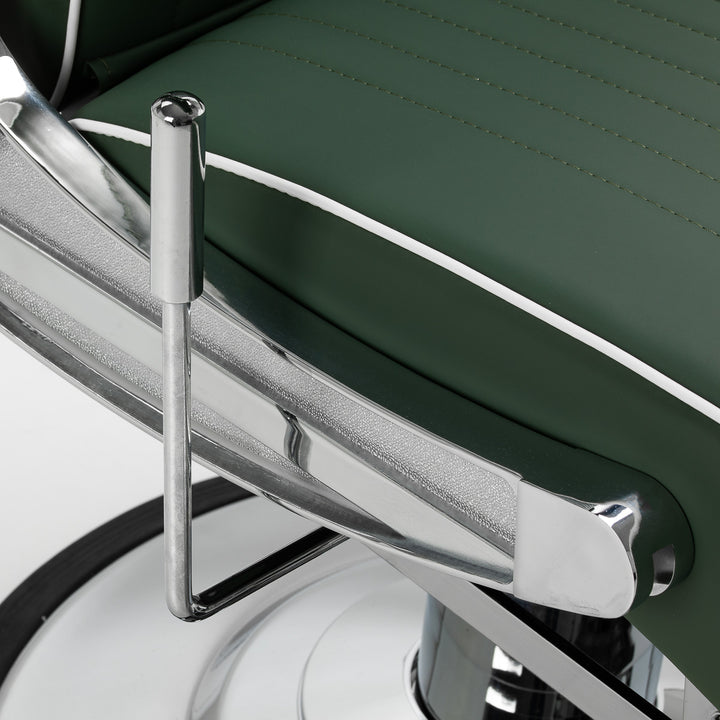 Sillón de Barberia Gabbiano Visionerio Verde - imagen 10