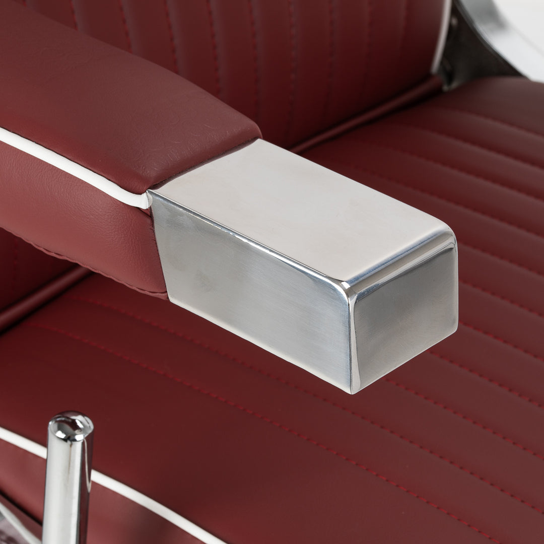 Sillón de Barberia Gabbiano Visionerio Rood - imagen 6