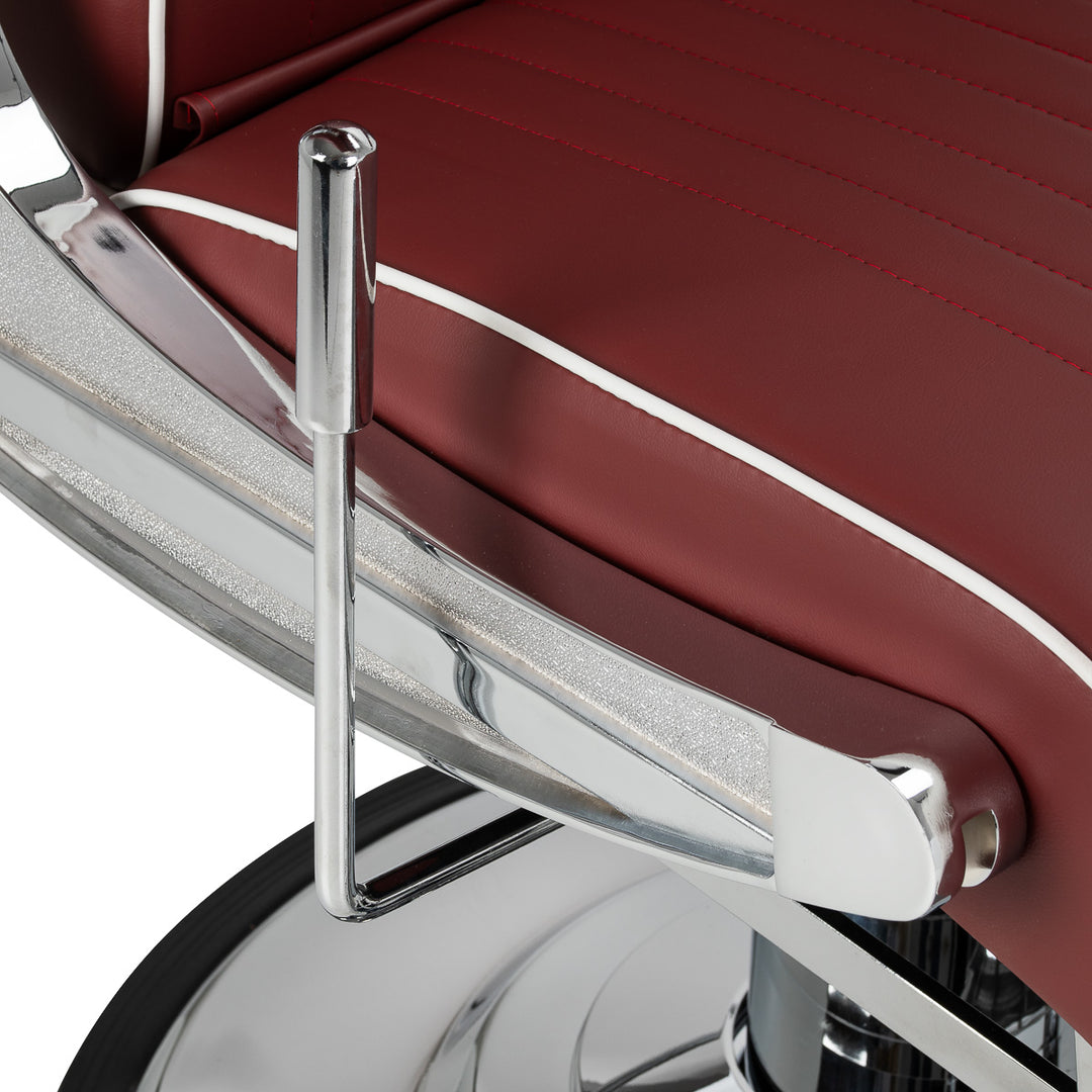 Sillón de Barberia Gabbiano Visionerio Rood - imagen 8