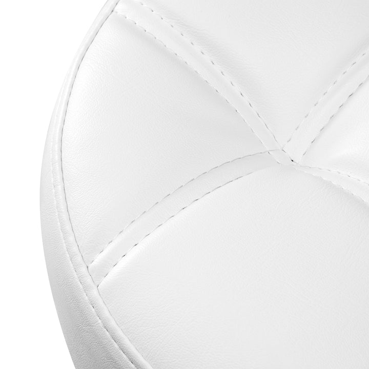 Taburete con Ruedas Gabbiano D054G Blanco-Oro - imagen 4