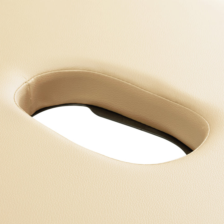 Camilla de masaje plegable de aluminio Balance 2 zonas crema