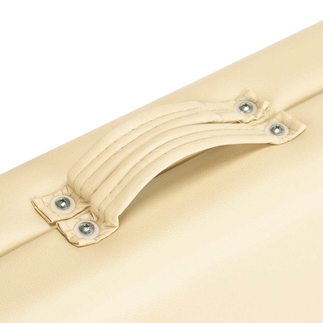 Camilla de masaje plegable de aluminio Balance 2 zonas crema