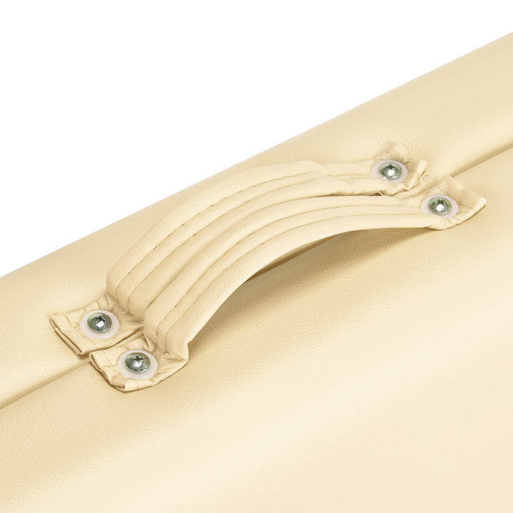 Camilla de masaje plegable de aluminio Balance 2 zonas crema
