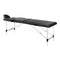 Camilla de masaje plegable de aluminio Balance 2 zonas negro