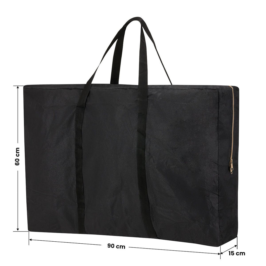 Camilla de masaje plegable de aluminio Balance 2 zonas negro