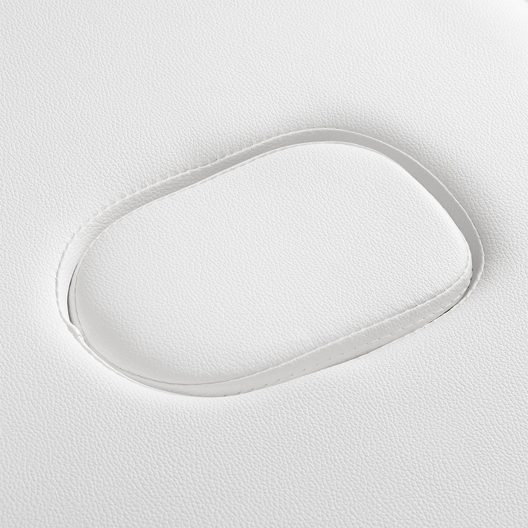 Camilla de masaje plegable de aluminio Balance 3 zonas blanco