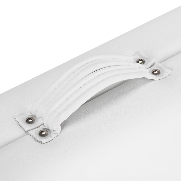 Camilla de masaje plegable de aluminio Balance 3 zonas blanco