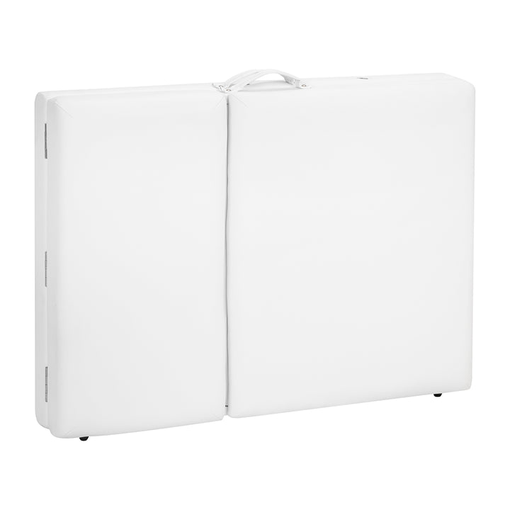 Camilla de masaje plegable de aluminio Balance 3 zonas blanco