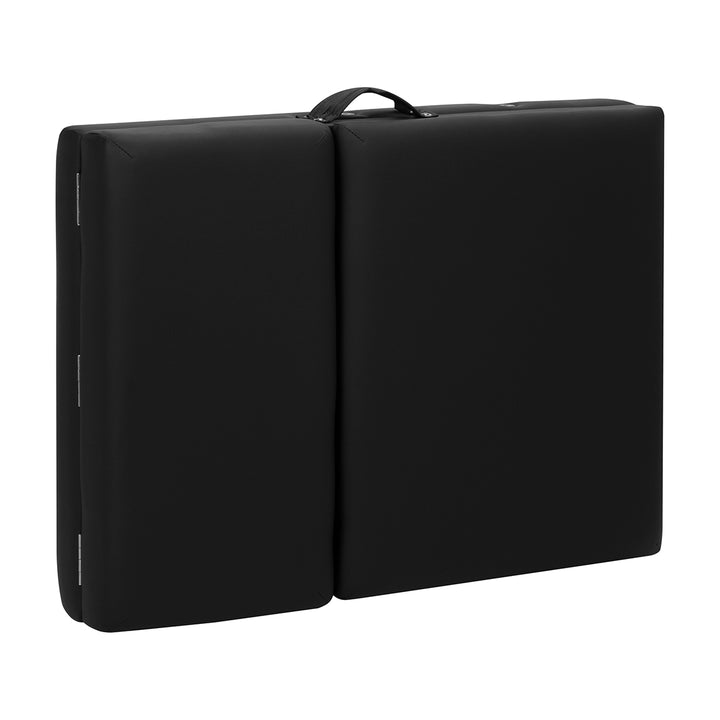 Camilla de masaje plegable de aluminio Balance 3 zonas negro
