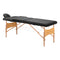 Camilla de masaje plegable de madera Balance Lux 2 zonas negro