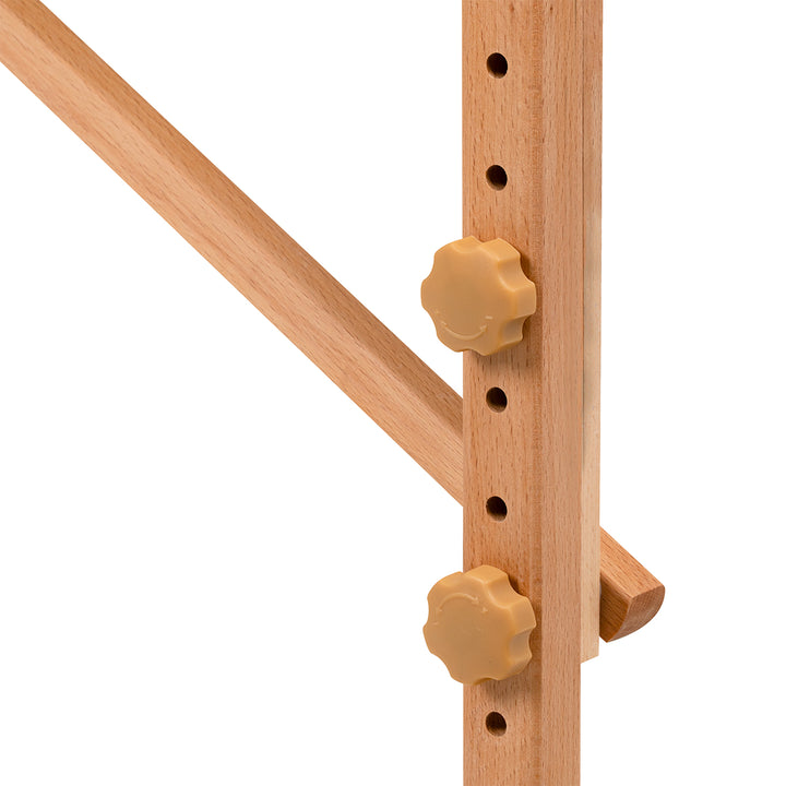 Camilla de masaje plegable de madera de haya Balance Lux 3 zonas blanco
