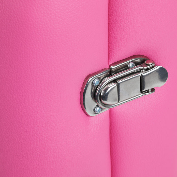 Camilla de masaje plegable de aluminio Balance 2 zonas rosa