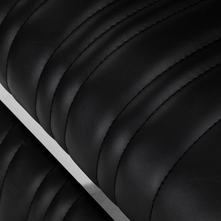 Sillón de Barberia Gabbiano Elias Negro - imagen 8