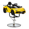 Sillón de peluquería infantil Coche Lamborghini Amarillo