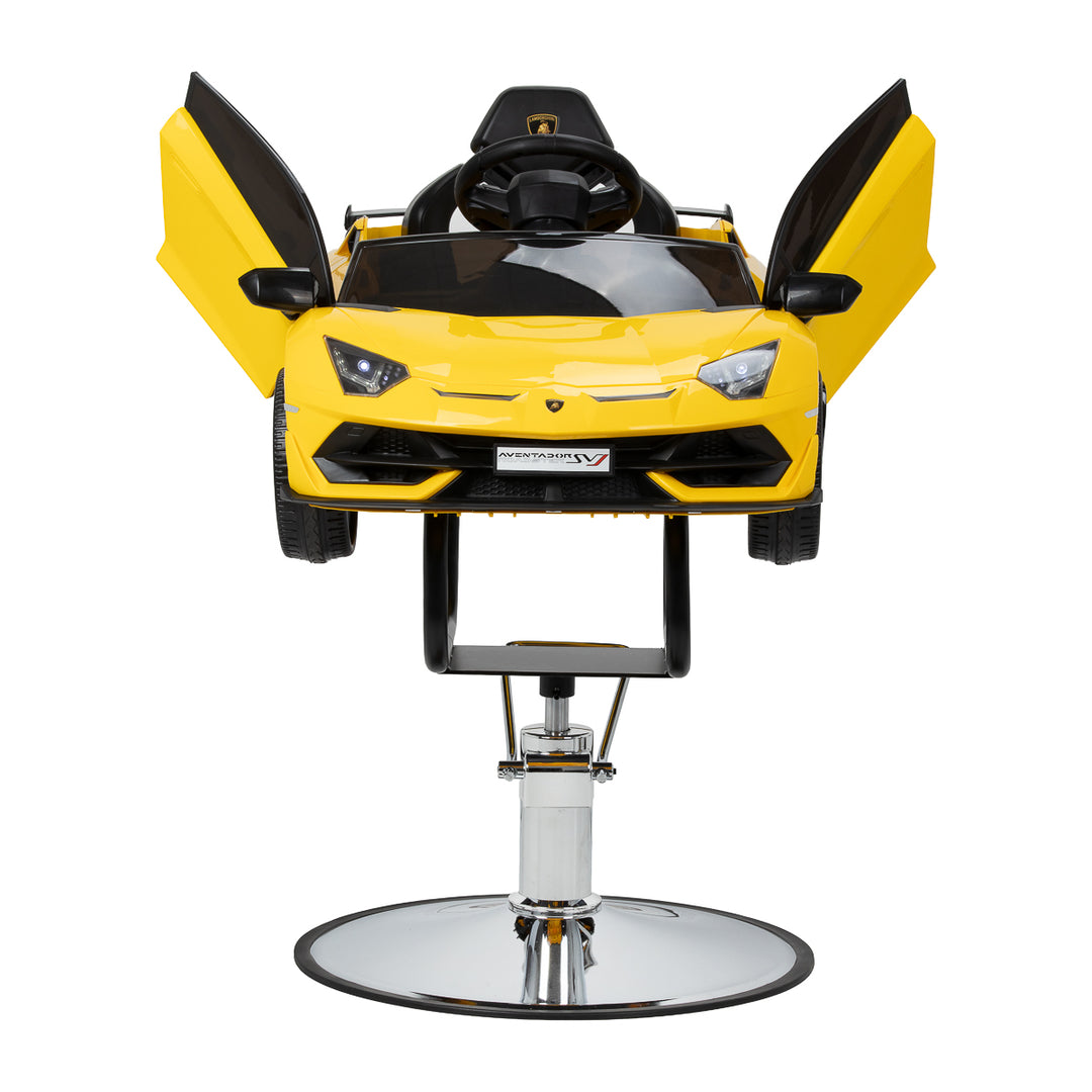 Sillón de peluquería infantil Coche Lamborghini Amarillo - imagen 3