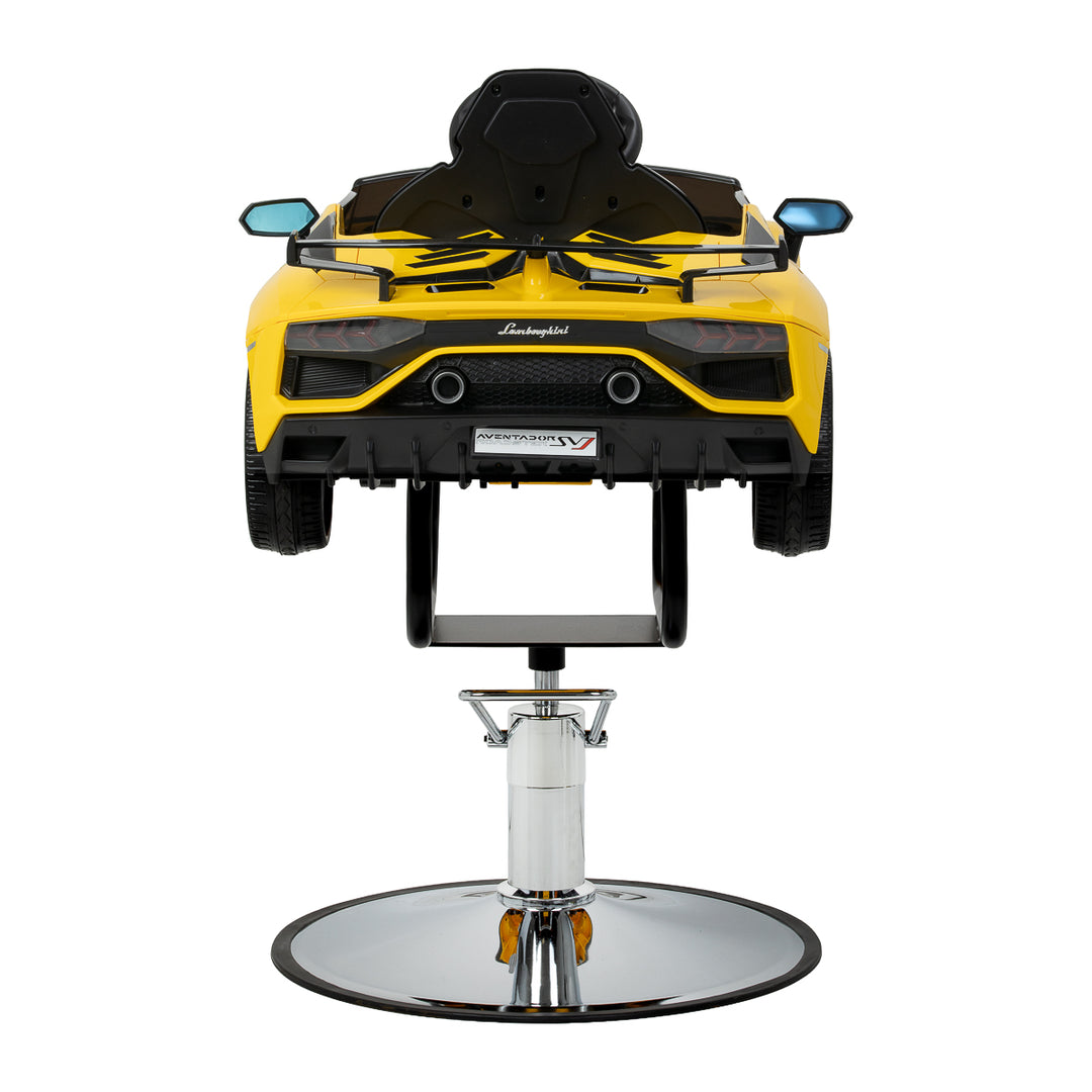 Sillón de peluquería infantil Coche Lamborghini Amarillo - imagen 4