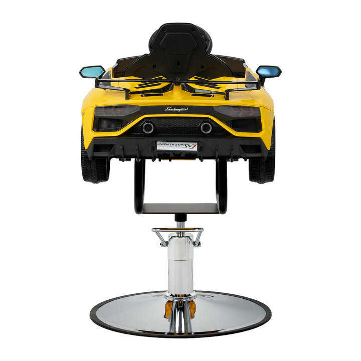 Sillón de peluquería infantil Coche Lamborghini Amarillo - imagen 4