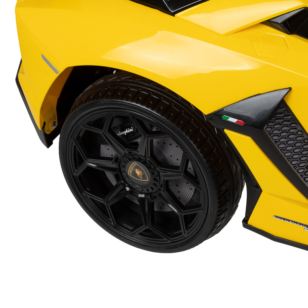 Sillón de peluquería infantil Coche Lamborghini Amarillo - imagen 7