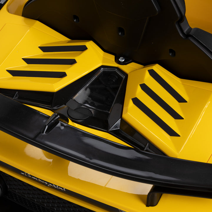 Sillón de peluquería infantil Coche Lamborghini Amarillo - imagen 8