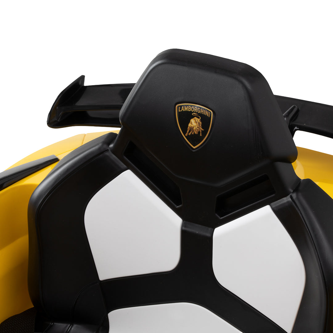 Sillón de peluquería infantil Coche Lamborghini Amarillo - imagen 10