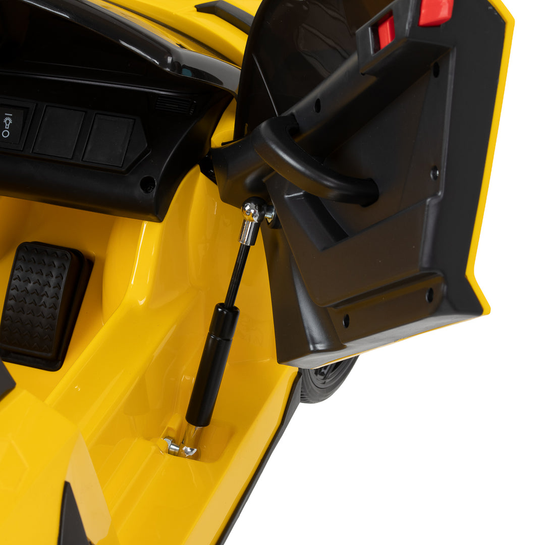 Sillón de peluquería infantil Coche Lamborghini Amarillo - imagen 12