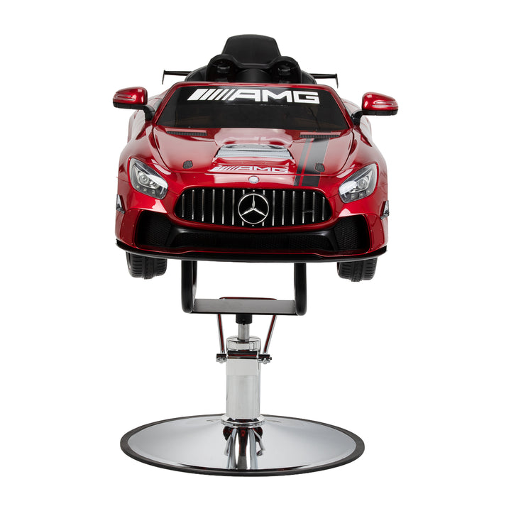 Sillón de peluquería infantil Coche Mercedes Rojo - imagen 3