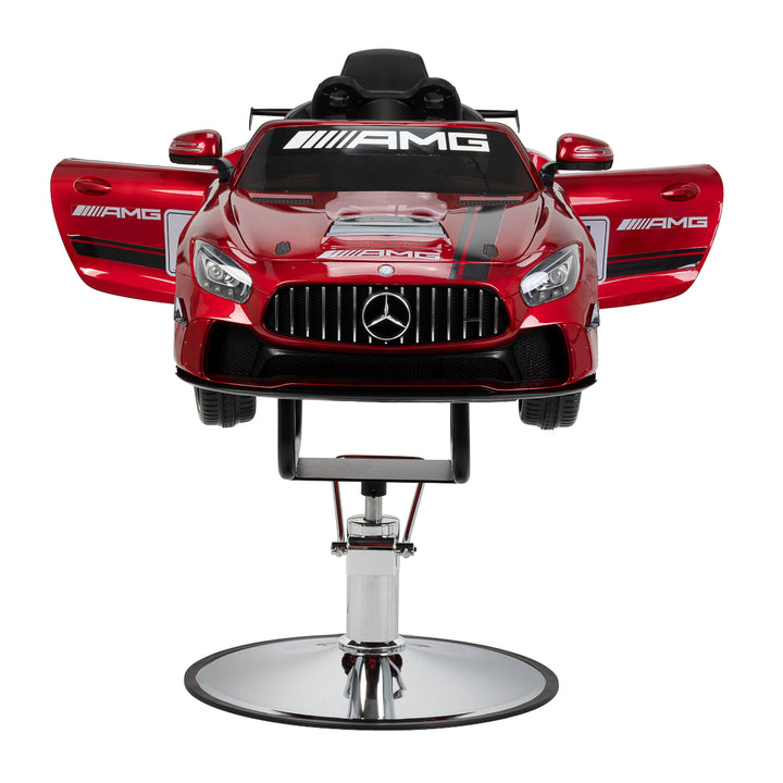 Sillón de peluquería infantil Coche Mercedes Rojo - imagen 4