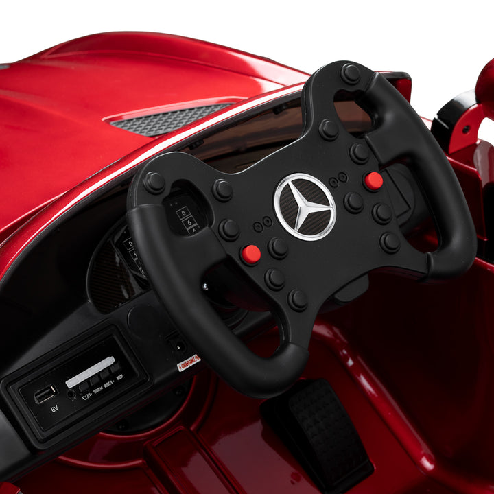 Sillón de peluquería infantil Coche Mercedes Rojo - imagen 10