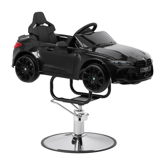 Sillón de peluquería infantil Coche BMW Negro