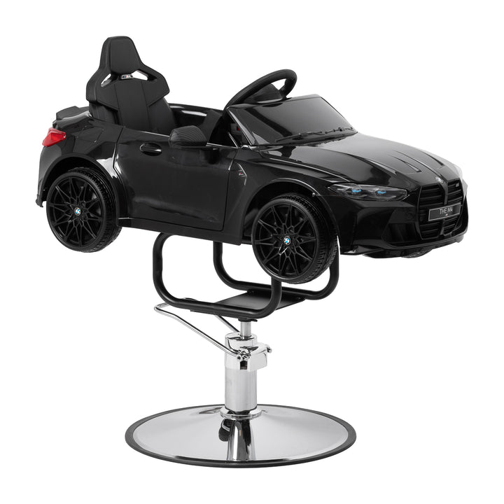 Sillón de peluquería infantil Coche BMW Negro