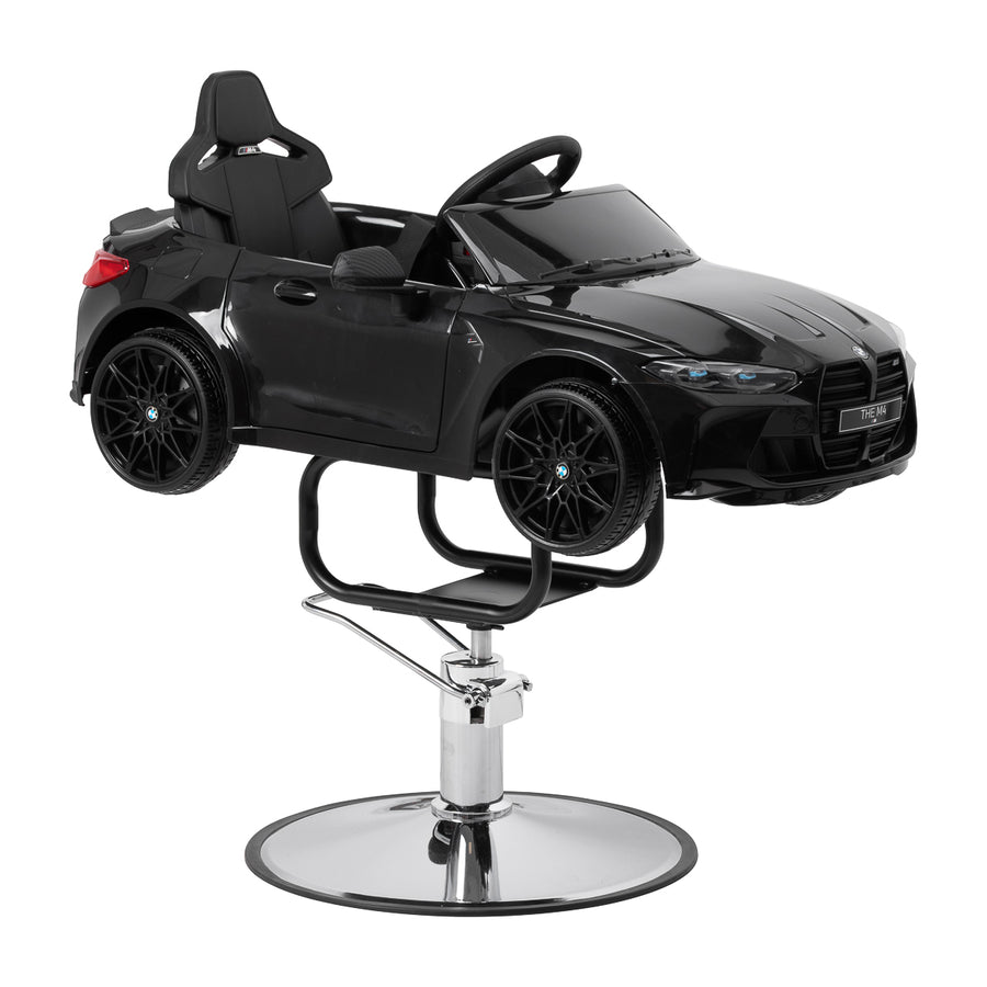 Sillón de peluquería infantil Coche BMW Negro