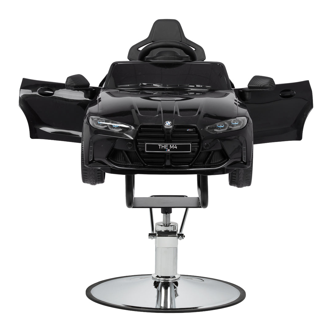 Sillón de peluquería infantil Coche BMW Negro - imagen 4