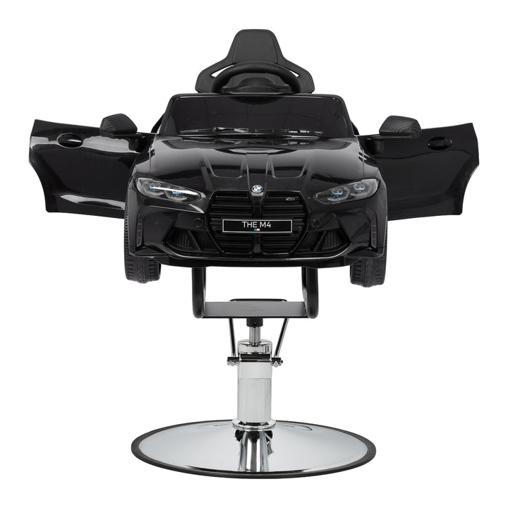 Sillón de peluquería infantil Coche BMW Negro - imagen 4