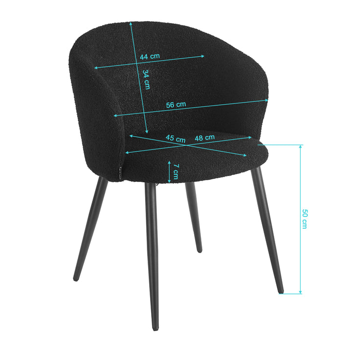 Silla 4Rico Asola Negro - imagen 8