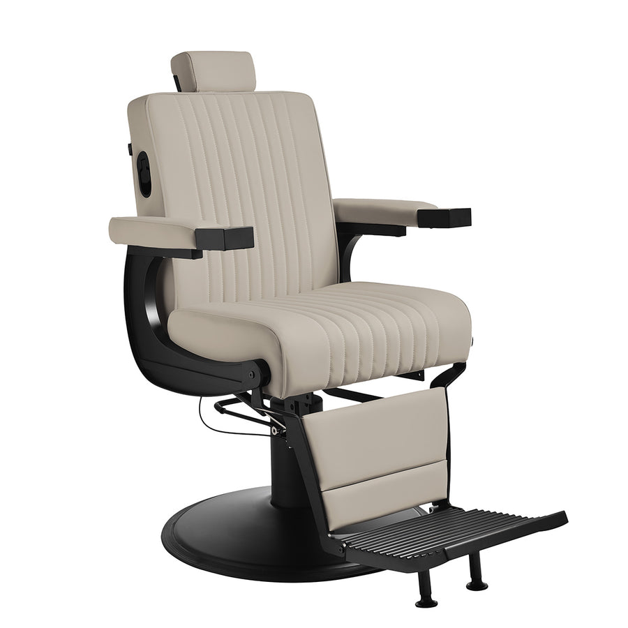 Sillón de Barberia Gabbiano Levi Gris
