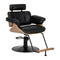 Sillón de peluquería Gabbiano Florence Nogal Negro