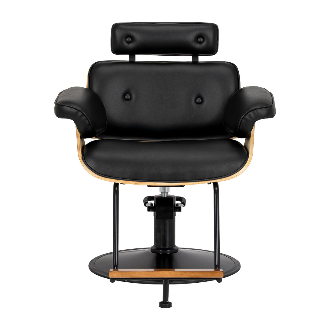 Sillón de peluquería Gabbiano Florence Nogal Negro Oro - imagen 3