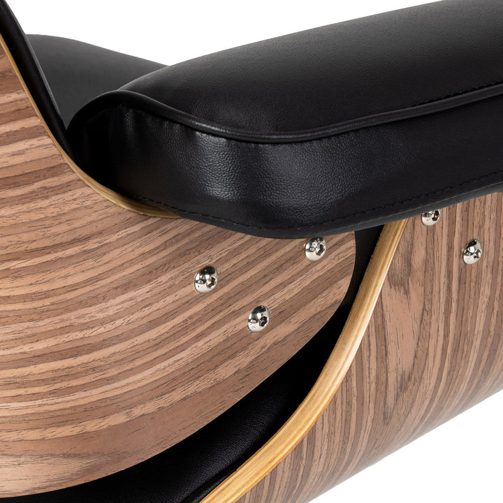 Sillón de peluquería Gabbiano Florence Nogal Negro Oro - imagen 5