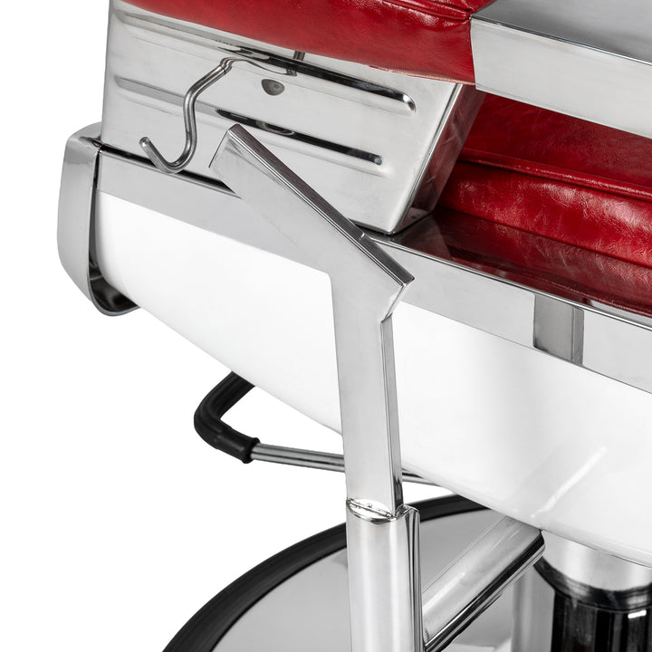 Sillón de barbero Gabbiano Royal X Rojo - imagen 8