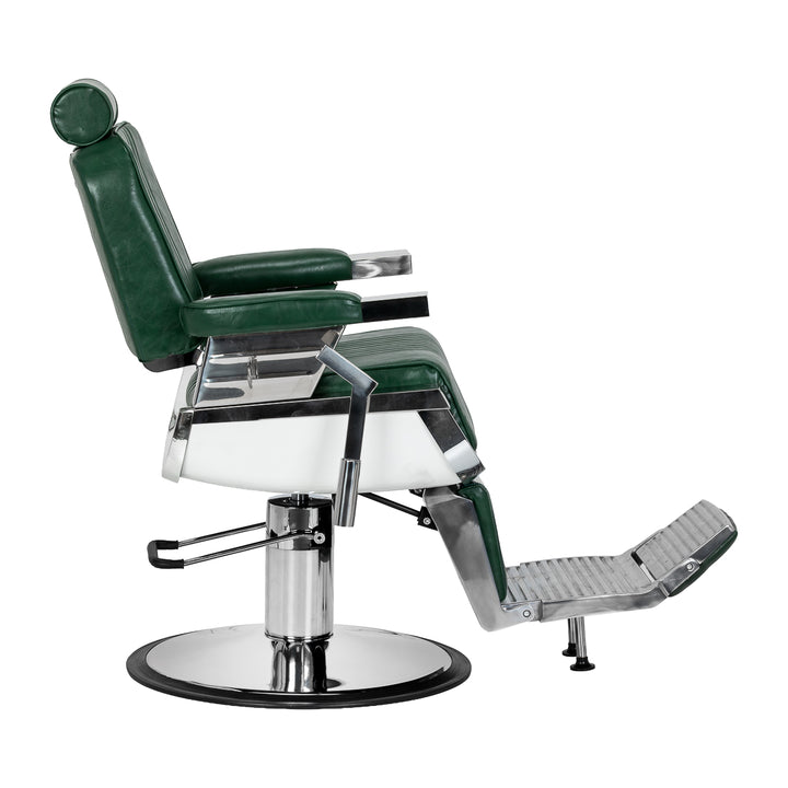Sillón de barbero Gabbiano Royal X Verde - imagen 4